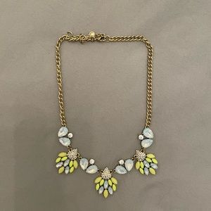 Super cute blue and green stone statement necklace from J Crew!